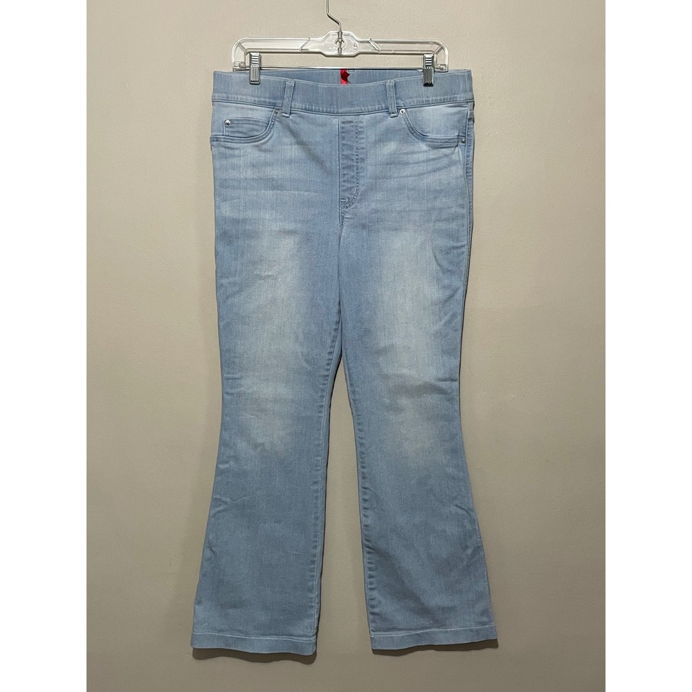 Spanx Flare Comfort Stretch Denim Pull On Jean 20348R Retro Light Wash XL - Picture 5 of 9